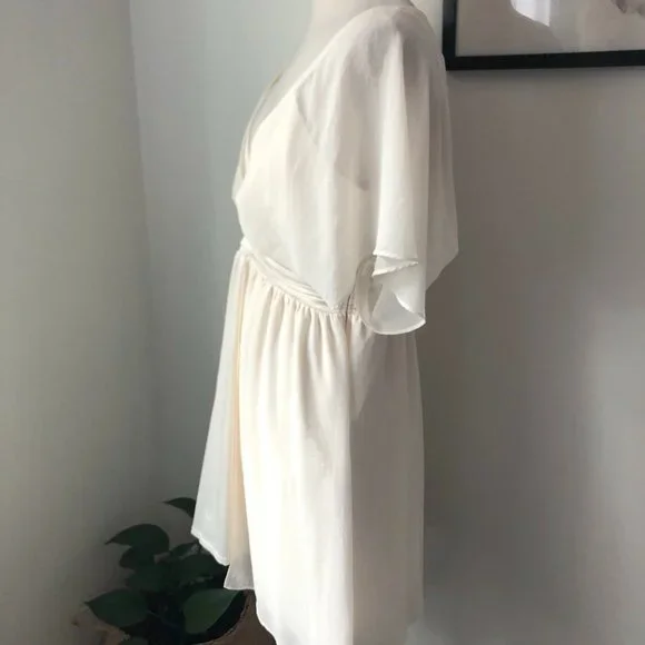 Cooper St Off White V Neck Grecian Style Boho Dress Size 12 New w Tags $149 - Picture 6 of 12